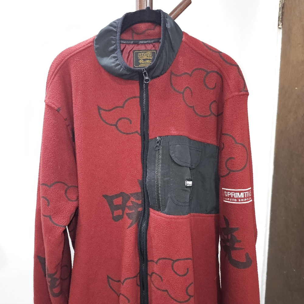 Red and Black Zip-Up Jacket